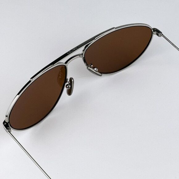 NEW Celine CL40077U 16J Palladium Roviex Pilot Unisex Sunglasses CL 40077U - Picture 8 of 12